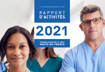 Couverture du Rapport d'activités 2021 de la FHF Hauts-de-France