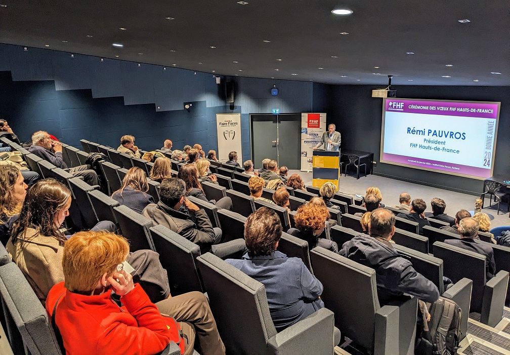 Cérémonie des vœux FHF Hauts-de-France 2024 à l’Institut Faire Faces