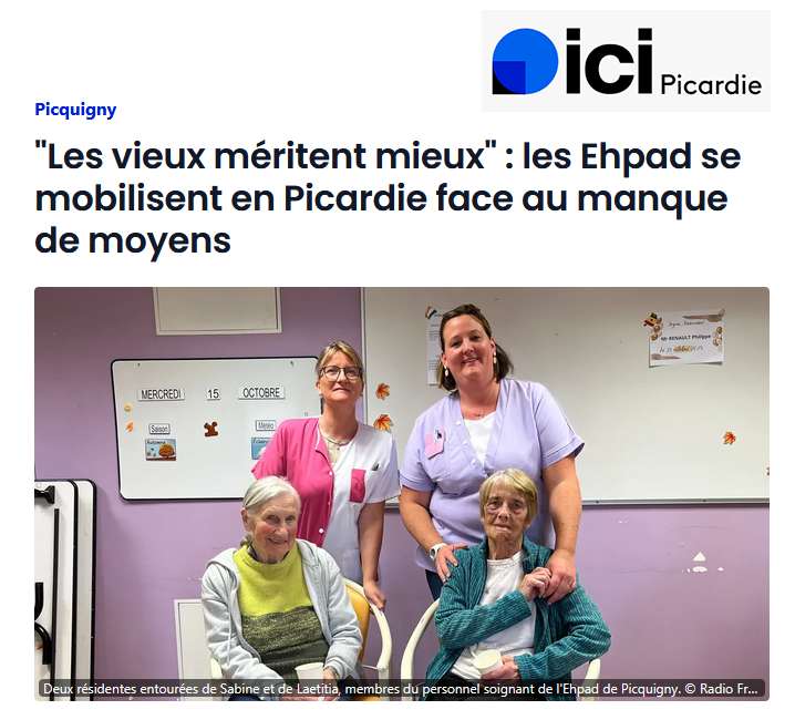 #LesVieuxméritentmieux : merci aux EHPAD publics des Hauts-de-France pour leur mobilisation !